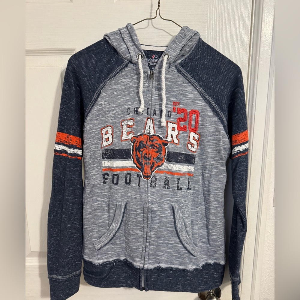 Majestic Chicago Bears Zip Up Hoodie